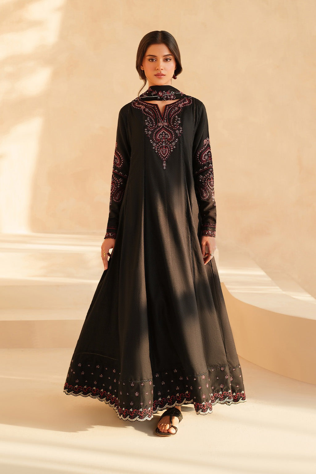 Anarkali Maxi Emb 3pc